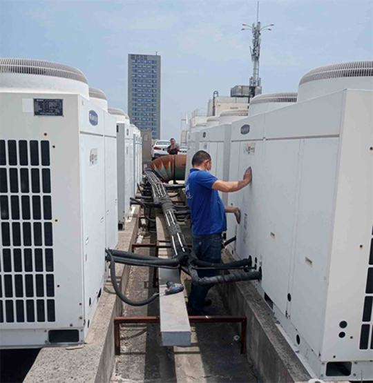 苏尼特左中央空调制热和不制冷系统维修方法